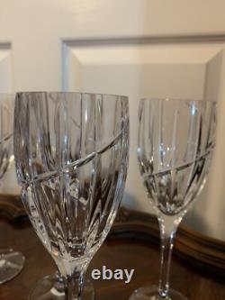 Mikasa Uptown Beautiful Crystal Wine Goblets Set of 8 Wine Glasses