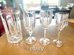 Mikasa Uptown Style Crystal Glasses-Wine, Tea & Water 13 pieces total