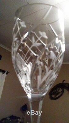 Mikasa Wine Glass (set of 8) English Garden Lead Crystal Made in Slovinia NEW