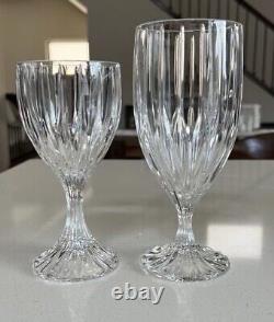 Mikasa park lane crystal wine glasses Set Of 17 Each