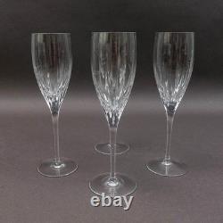 Miller Rogaska Crystal Stemware Soho 8 7/8 Champagne Flutes Glasses Set Of 4