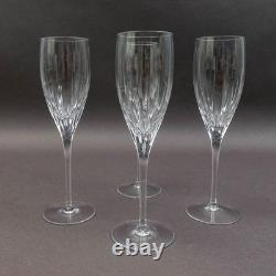 Miller Rogaska Crystal Stemware Soho 8 7/8 Champagne Flutes Glasses Set Of 4