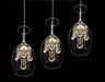 Modern Crystal Wine Glasses Chandelier Ceiling Light Pendant Lamp LED Lighting