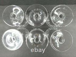 Moser Crystal (6) Wine (6) Hock Wine (6) Sherbet Glass Set Vintage Bohemian Lot