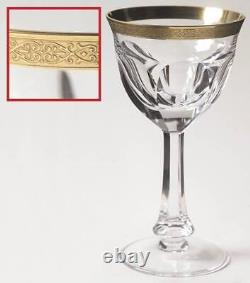 Moser Lady Hamilton Gold Encrusted Band Red Wine Glass 3771013