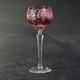 NACHTMANN TRAUB RUBY TALL WINE HOCK, Cut Lead Crystal, 8 1/4, 6 OZ, GERMANY