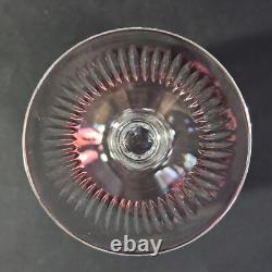 NACHTMANN TRAUB RUBY TALL WINE HOCK GLASSES, Cut Lead Crystal, 8 1/4, 8 Oz, 2PC