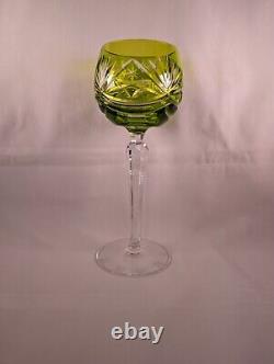 NACHTMANN TRAUBE Cut to Clear Crystal Wine Hock Glasses 7 1/2 in SET of 4