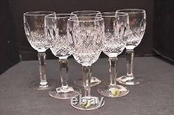 NEW 6 1/2 Waterford Crystal Colleen Tall Stem Claret Wine Glasses Goblets Stems