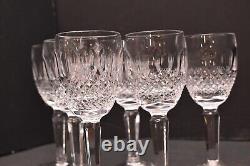 NEW 6 1/2 Waterford Crystal Colleen Tall Stem Claret Wine Glasses Goblets Stems