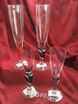 NEW FLAWLESS Exquisite KOSTA BODA Crystal OPEN MINDS Champagne GLASS FLUTE