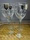 NEW Lenox Fine Crystal Bellina Wine Glasses Etched Floral Sprigs 8oz 8 5/8 Tags