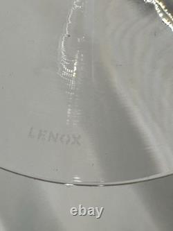 NEW Lenox Fine Crystal Bellina Wine Glasses Etched Floral Sprigs 8oz 8 5/8 Tags