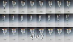 NEW Mikasa Crystal Wheaton Gold Trim TS101 8 Champagne 8 Wine Glasses 8 Goblets