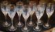 NEW Set 8 MIKASA Cut Crystal GOLDEN LIGHTS Vertical Cut/Gold WINE GLASSES 8.25