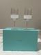NEW Tiffany & Co. Diamond Point Lead Crystal Wine Glass Clear Slovenia With Box