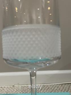 NEW Tiffany & Co. Diamond Point Lead Crystal Wine Glass Clear Slovenia With Box