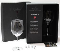 NEW Waterford Bordeaux Hand-Made Fine Crystal Wine Glasses Elegance Collection