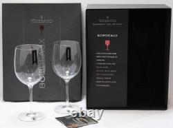 NEW Waterford Bordeaux Hand-Made Fine Crystal Wine Glasses Elegance Collection