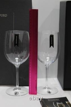 NEW Waterford Bordeaux Hand-Made Fine Crystal Wine Glasses Elegance Collection