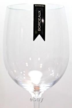 NEW Waterford Bordeaux Hand-Made Fine Crystal Wine Glasses Elegance Collection