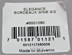 NEW Waterford Bordeaux Hand-Made Fine Crystal Wine Glasses Elegance Collection