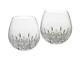 NEW Waterford Crystal (2) LISMORE ESSENCE STEMLESS RED Lt Wine Glass SET 1058173