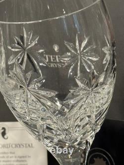 NEW Waterford Crystal PALM TREE Wine Glasses MASTER CRAFTED SIGNED COUGHLAN 2007