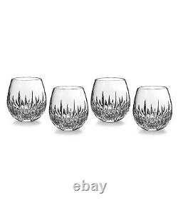 NIB Waterford Crystal Southbridge Stemless Red Wine Whiskey Glass Tumbler 4pc