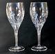 NORITAKE MOON DUST WINE GLASSES, Cut & Etched Lead Crystal, 7 3/4, 2PCS