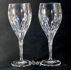 NORITAKE MOON DUST WINE GLASSES, Cut & Etched Lead Crystal, 7 3/4, 2PCS