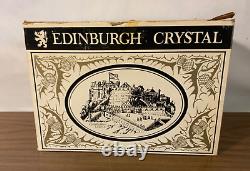 NOS 6 piece Edinburgh Crystal Marked Star of Edinburgh Wine Glasses 6 WithBox