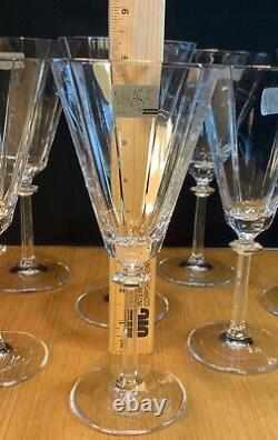 NOS 8x MIKASA SOUTH HAMPTON GOLD 4 Wine Glasses + 4 Water Goblets