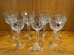 NWT New Set of (7) Richard Ginori RITZ Crystal Optic Wine Glasses