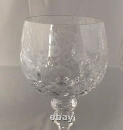 NWT Set of 6 Rogaska GALLIA 8 Exquisite Crystal WINE Glasses/Stems Floral Etch