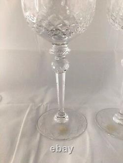 NWT Set of 6 Rogaska GALLIA 8 Exquisite Crystal WINE Glasses/Stems Floral Etch