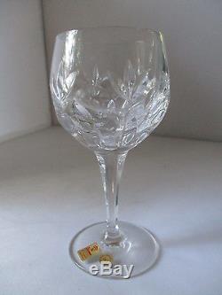 Nachtmann Crystal Bamberg White Wine Glasses Germany Set Of 6 New In Box