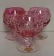 Nachtmann TRAUBE (CRANBERRY RED) Brandy Glasses SET OF THREE More Items Here
