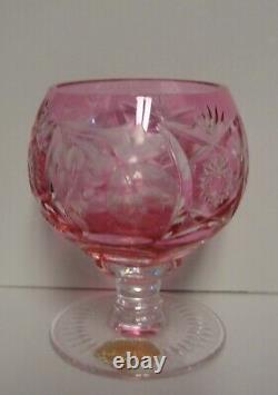 Nachtmann TRAUBE (CRANBERRY RED) Brandy Glasses SET OF THREE More Items Here