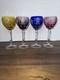 Nachtmann Traube Cased Cut to Clear Crystal wine glasses-8 1/4- Set Of 4. Nice