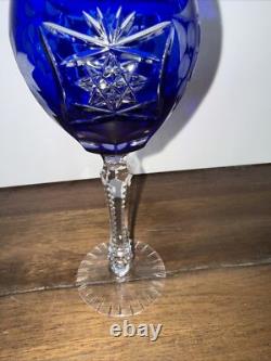 Nachtmann Traube Cased Cut to Clear Crystal wine glasses-8 1/4- Set Of 4. Nice