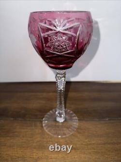 Nachtmann Traube Cased Cut to Clear Crystal wine glasses-8 1/4- Set Of 4. Nice
