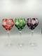 Nachtmann Traube Crystal Cut to Clear 8.25 Tall Hock Wine Glasses, Set of 3