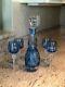 Nachtmann Traube Cut To Clear Decanter And 5 Nachtmann Wine Glasses