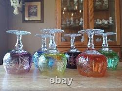 Nachtmann Traube Cut to Clear 4.5 Crystal Wine Glass Set of 6 Multicolor