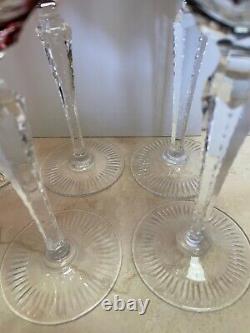 Nachtmann Traube Tall Hock Multicolor Crystal Wine Glasses 8.25H Set of 14