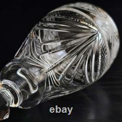 Neman Crystal White Wine Glasses Set of 6 Hand Cut 7oz Elegant Stemware