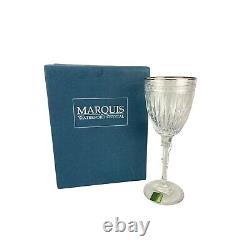 New 4 Waterford Marquis Hanover Platinum Wine Glasses 7 5/8 Discontinued