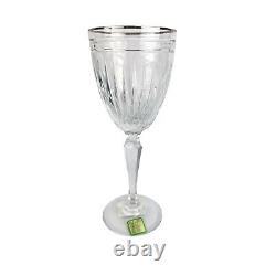New 4 Waterford Marquis Hanover Platinum Wine Glasses 7 5/8 Discontinued
