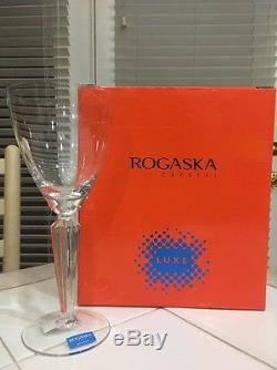 New Rogaska Crystal Bond Red Wine Goblet 110729 Set Of 4